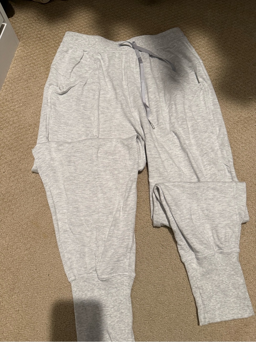 lululemon athletica Light Gray Jogger Sweatpants